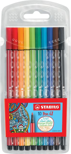 Stabilo Pen 68 Wallet Set 10