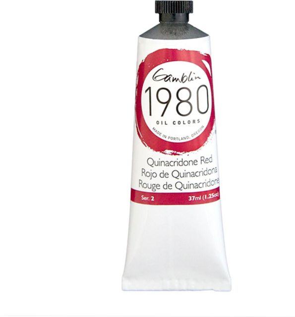 1980 Oil 37mL Quinacridone Red
