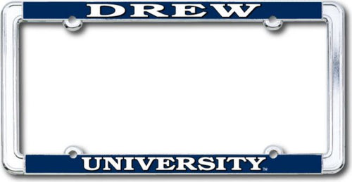 Drew University Thin Dome License Plate Frame