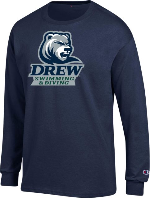 Drew University Champion Long Sleeve T Shirt Drew Rangers Swimming and Diving - ONLINE ONLY