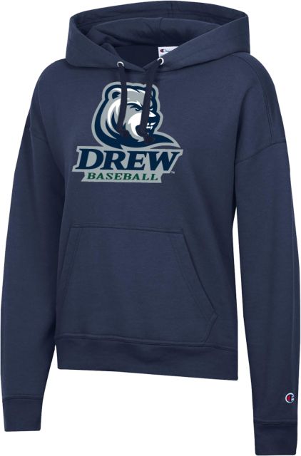 Drew University Champion Womens Powerblend Pullover Hood Drew Rangers Baseball - ONLINE ONLY