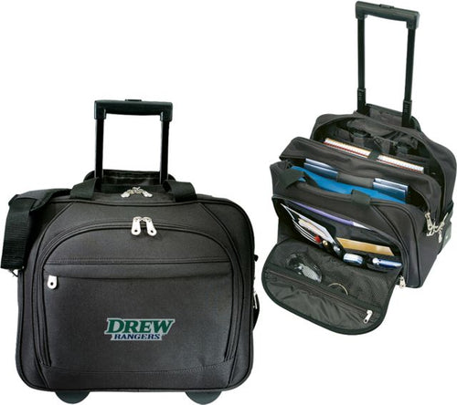 Drew University Embassy Plus Rolling Computer Brief Drew Rangers - ONLINE ONLY