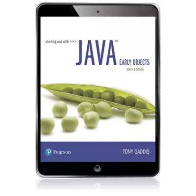 Pearson eText for Starting Out with Java: Early Objects -- Instant Access