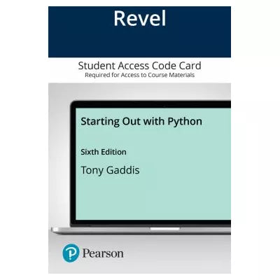 Revel Access Code for Starting Out With Python